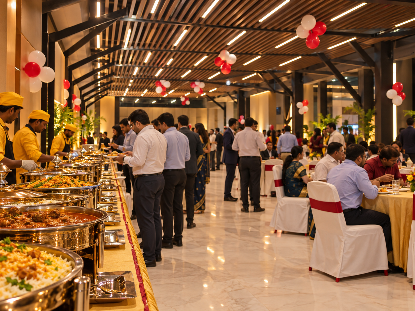 Corporate catering service setup for business events in Kolkata