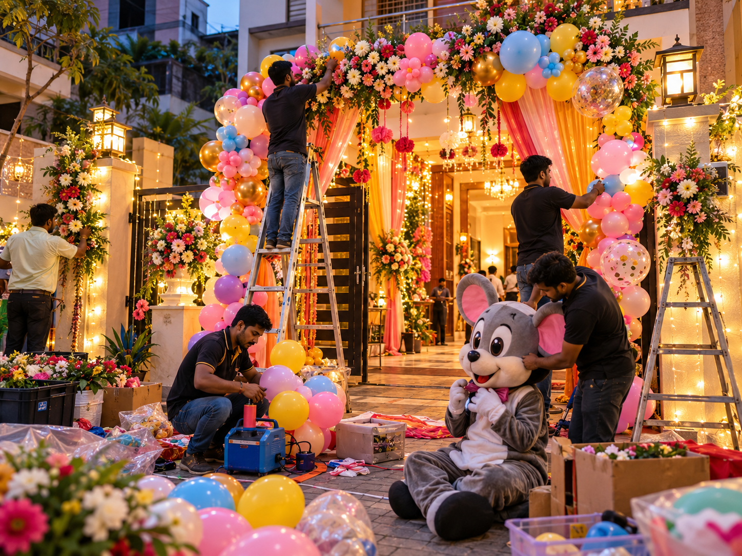 Event management and coordination for catered events in Kolkata