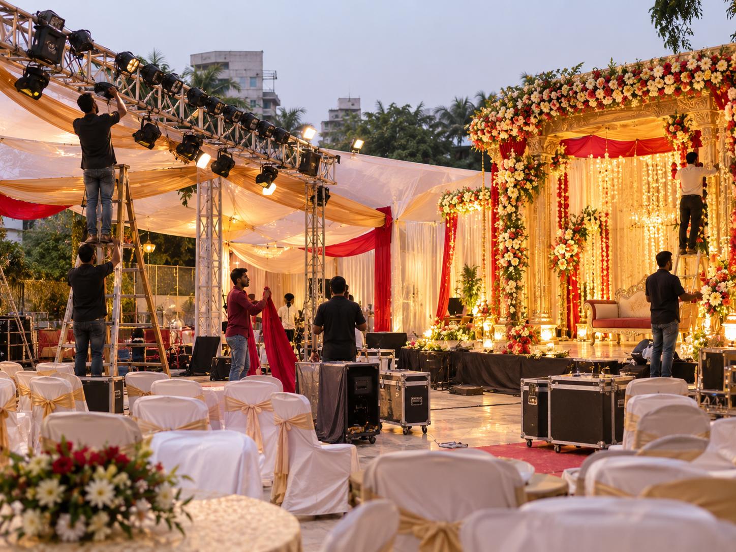 Event planning and coordination for weddings and private celebrations in Kolkata